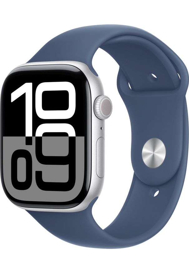 APPLE - Smartwatch Apple Watch 10 GPS 46mm Silver Alu M/L Niebieski (MWWM3QN/A). Rodzaj zegarka: smartwatch. Kolor: niebieski