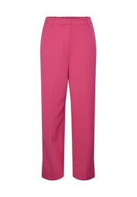 YAS Spodnie materiałowe 26030711 Różowy Regular Fit. Kolor: różowy. Materiał: syntetyk #2