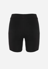 Born2be - Czarne Bawełniane Szorty Kolarki w Minimalistycznym Stylu Aurawen. Okazja: do domu, na co dzień. Kolor: czarny. Materiał: bawełna. Styl: sportowy, casual #4