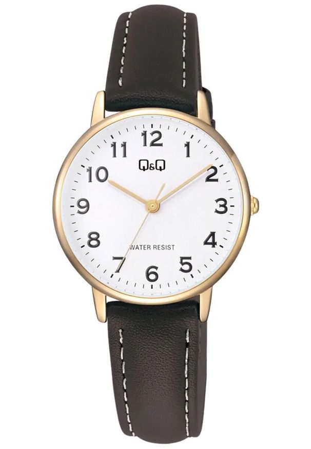 Zegarek damski QQ C65A-003P brązowy. Kolor: brązowy