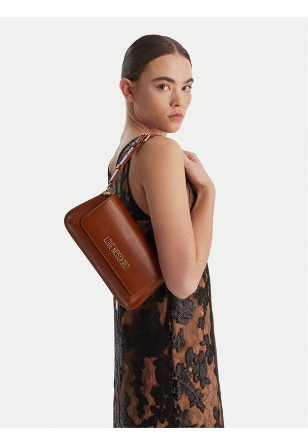 Love Moschino - LOVE MOSCHINO Torebka JC4058PP1OLH0200 Brązowy. Kolor: brązowy. Materiał: skórzane