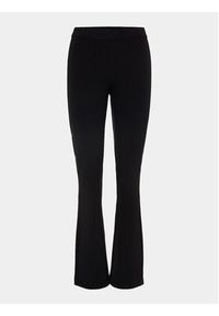 Vero Moda Spodnie materiałowe Kamma 10209858 Czarny Flared Fit. Kolor: czarny. Materiał: wiskoza