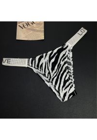 Intica - Stringi damskie z ozdobną gumką na co dzień i specjalne okazje Faygah. Kolor: wielokolorowy. Materiał: materiał