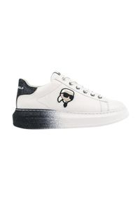 Karl Lagerfeld - KARL LAGERFELD Białe damskie sneakersy KAPRI Ombre NFT Lo Lace, Rozmiar 39. Kolor: biały. Materiał: materiał #2