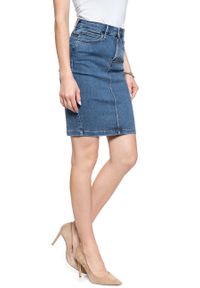 Lee - LEE PENCIL SKIRT CLEAN PLAY L38GKJZH 112108176. Materiał: jeans. Wzór: jednolity #9