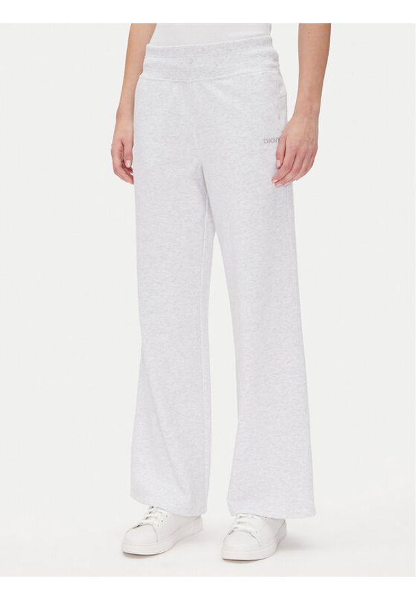 DKNY Sport Spodnie dresowe DP5P3601 Biały Regular Fit. Kolor: biały. Materiał: syntetyk, bawełna