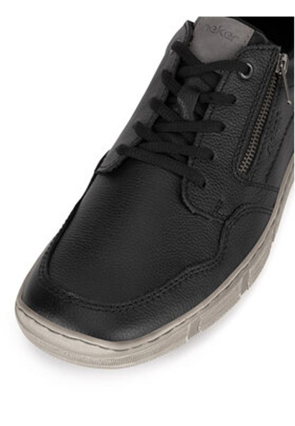 Rieker Sneakersy 04003-00 Czarny. Kolor: czarny. Materiał: skóra