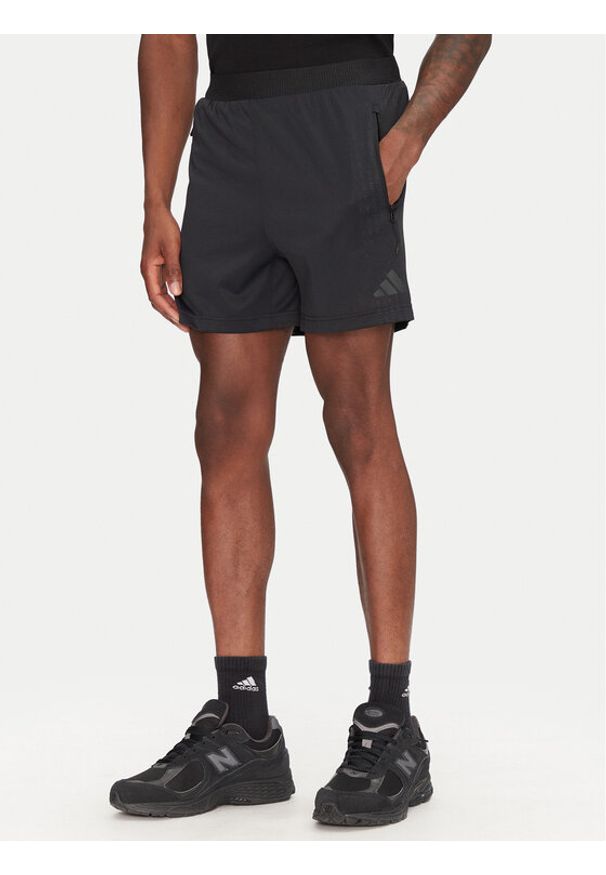 Adidas - adidas Szorty sportowe Airchill JI8193 Czarny Slim Fit. Kolor: czarny. Materiał: syntetyk