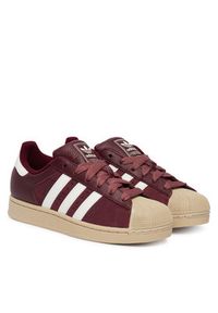 Adidas - adidas Sneakersy Superstar II KJ9949 Bordowy. Kolor: czerwony. Materiał: skóra, zamsz. Model: Adidas Superstar #2