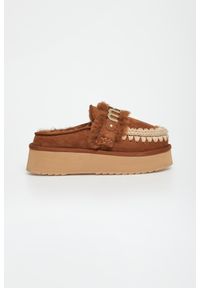 Mou - Klapki damskie skórzane mule MOU. Materiał: skóra #3