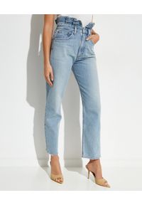 AGOLDE - Spodnie jeansowe Lettuce High Rise. Stan: podwyższony. Kolor: niebieski #1