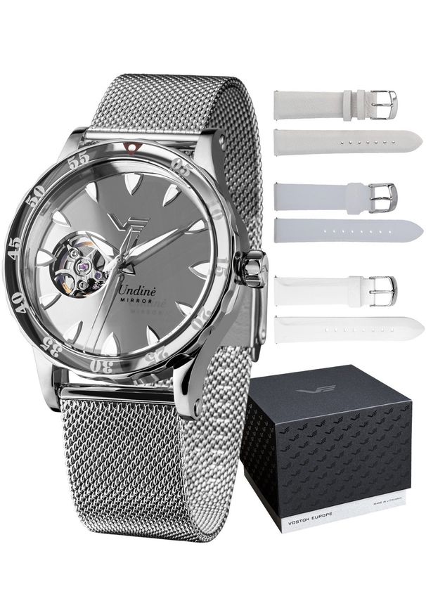 Zegarek damski Vostok Europe NH38A-515A765B srebrny. Kolor: srebrny