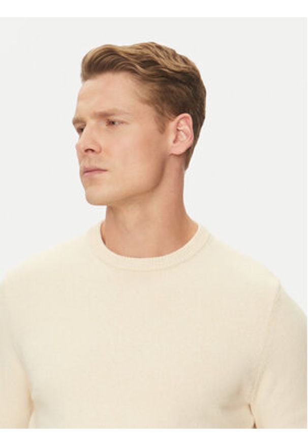 Marciano Guess Sweter 5GHR06 5862Z Beżowy Regular Fit. Kolor: beżowy. Materiał: syntetyk
