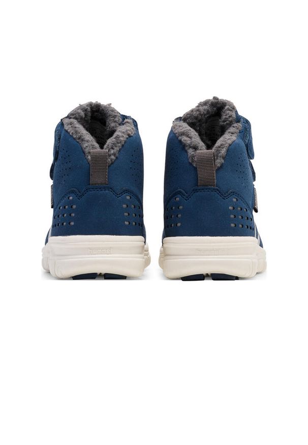 Trenerzy dla dzieci Hummel Crosslite Winter Mid Tex. Kolor: niebieski. Materiał: zamsz, syntetyk. Szerokość cholewki: normalna