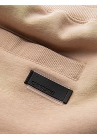Ombre Clothing - Dresowe męskie szorty bawełniane BASIC – beżowe V6 - Rozmiar: XL. Okazja: na co dzień. Kolor: beżowy. Materiał: dresówka, bawełna. Styl: sportowy, casual #6