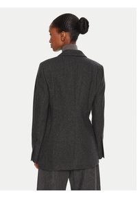 Marc O'Polo Marynarka 409 0208 80083 Szary Loose Fit. Typ kołnierza: polo. Kolor: szary. Materiał: wełna #5