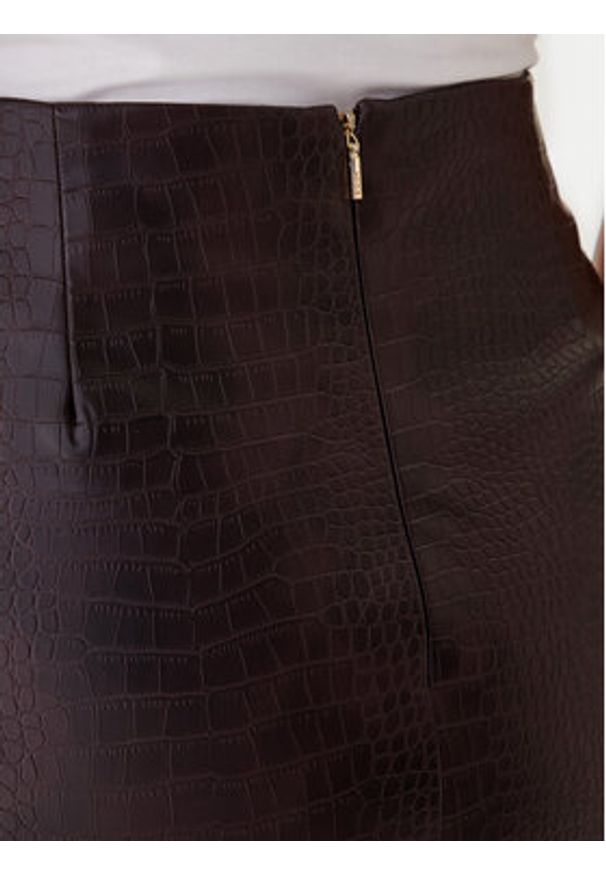 JOOP! Spódnica z imitacji skóry 58 253S58Saron 30048904 Brązowy Regular Fit. Kolor: brązowy. Materiał: skóra