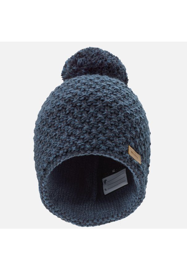 WEDZE - Czapka narciarska dla dzieci Wedze Timeless. Kolor: niebieski. Materiał: akryl, materiał. Sezon: zima. Styl: sportowy
