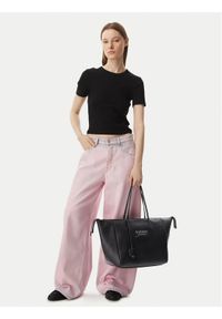 Tommy Jeans Torebka Tjw Bold Tote AW0AW18786 Czarny. Kolor: czarny. Materiał: skórzane #1