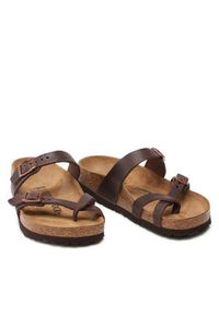 Birkenstock Japonki Mayari 0171321 Brązowy. Kolor: brązowy. Materiał: nubuk, skóra #6