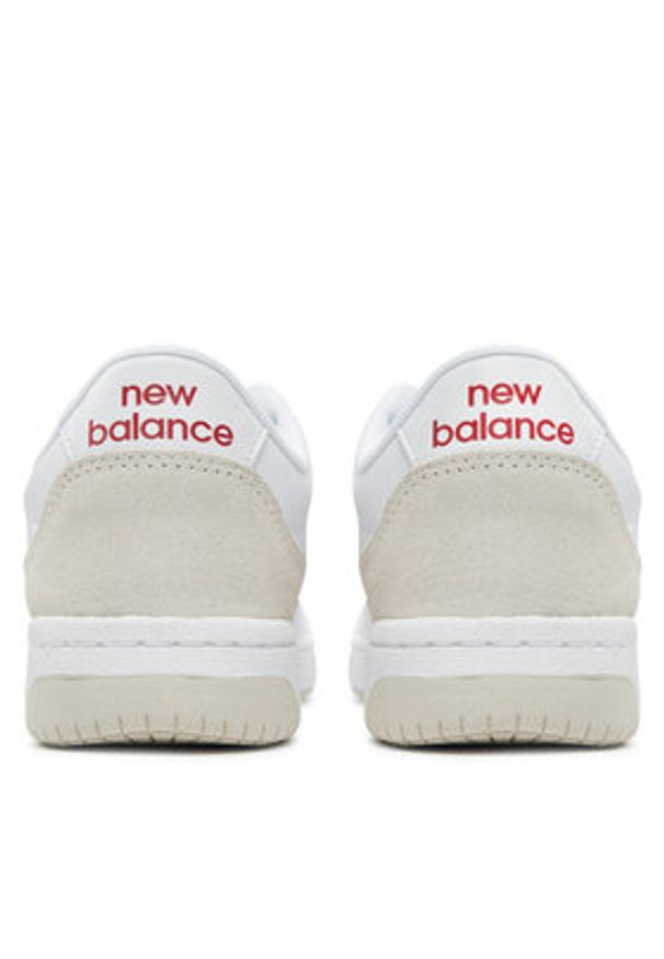 New Balance Sneakersy BB80RTB Biały. Kolor: biały. Materiał: skóra