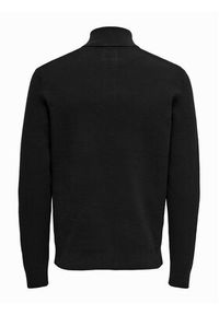 Only & Sons Sweter 22023210 Czarny Regular Fit. Kolor: czarny. Materiał: bawełna #6