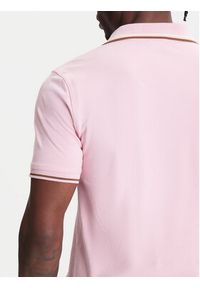United Colors of Benetton - United Colors Of Benetton Polo 3F9HU302E Różowy Regular Fit. Typ kołnierza: polo. Kolor: różowy. Materiał: bawełna #4
