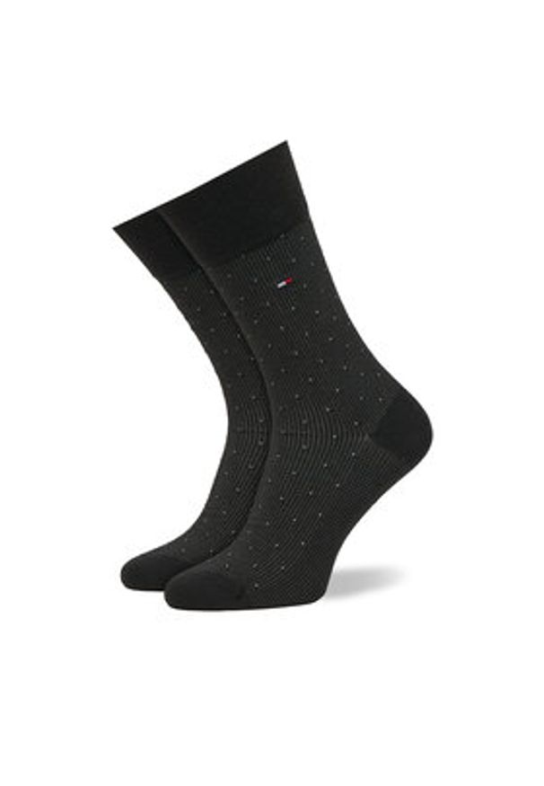 TOMMY HILFIGER - Tommy Hilfiger Skarpety długie 701235374 Czarny. Kolor: czarny. Materiał: materiał, bawełna