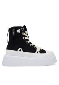 Inuikii Trampki Matilda Canvas High 30103-025 Czarny. Kolor: czarny. Materiał: materiał