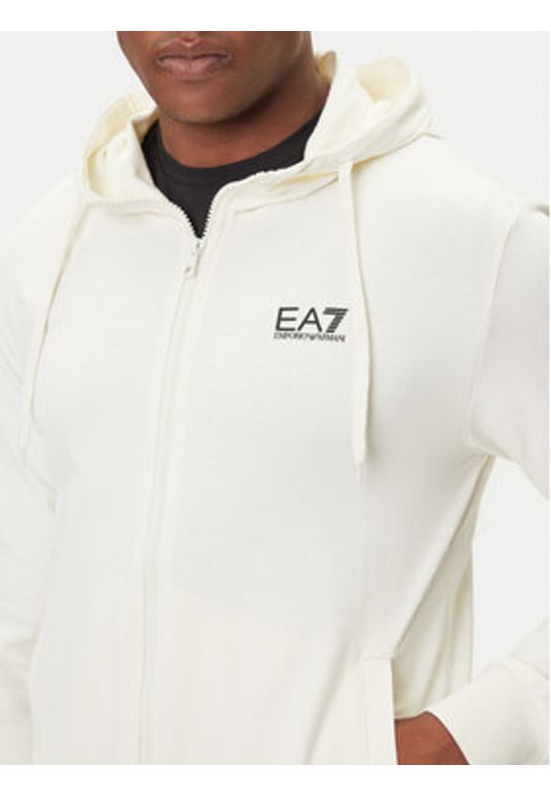 EA7 Emporio Armani Bluza 8NPM33 PJVRZ U1105 Beżowy Regular Fit. Kolor: beżowy. Materiał: bawełna