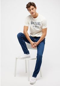 Mustang - Męskie Spodnie Jeansowe MUSTANG Frisco Skinny Denim Blue 1014855 5000 884 #5
