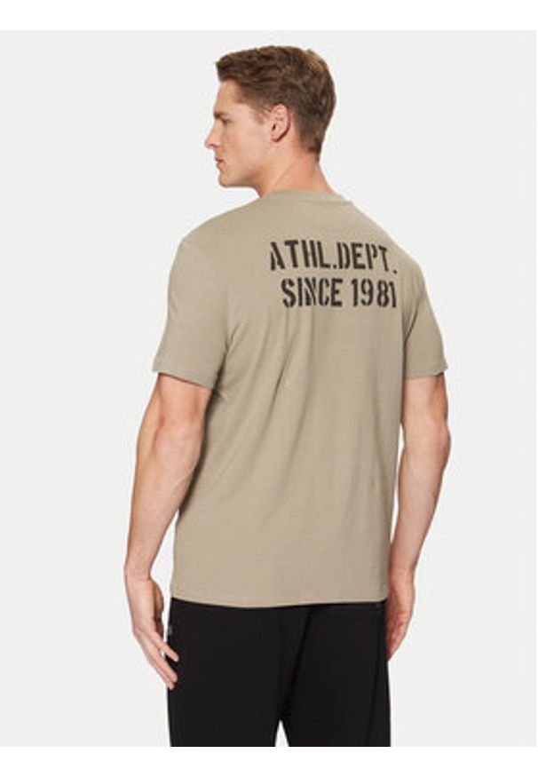 Guess T-Shirt Z5RI14 J1314 Beżowy Regular Fit. Kolor: beżowy. Materiał: bawełna