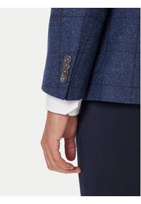 BOSS Marynarka H-Hutson 50551581 Niebieski Regular Fit. Kolor: niebieski. Materiał: wełna #4