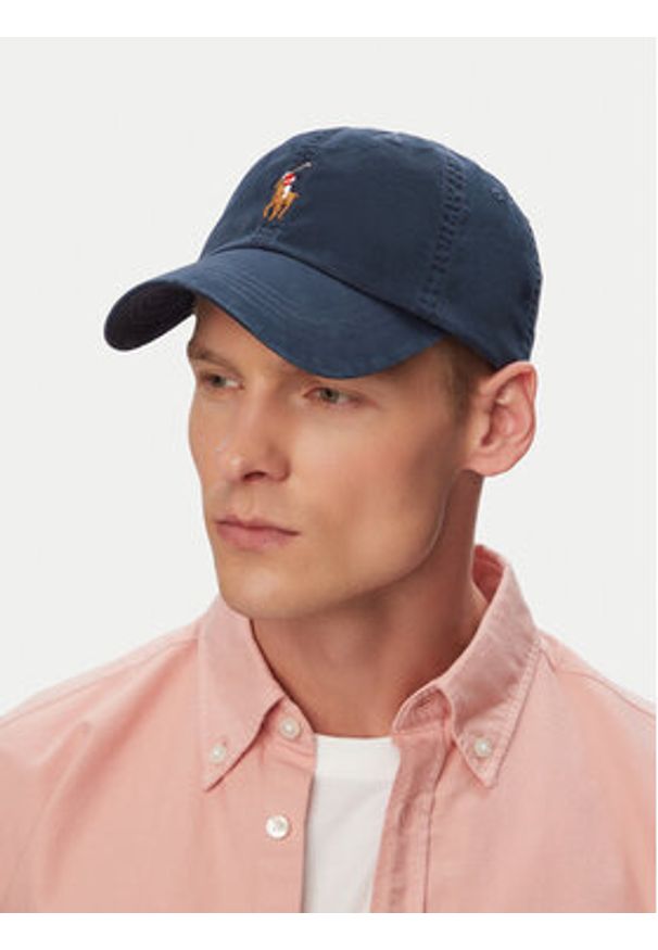 Polo Ralph Lauren Czapka z daszkiem 710834737032 Granatowy. Kolor: niebieski. Materiał: bawełna