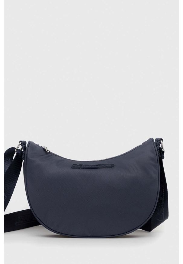 Lacoste torebka kolor granatowy. Kolor: niebieski