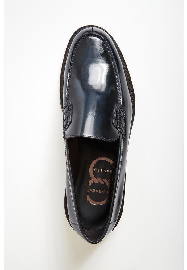 Loafersy męskie skórzane CESARE CASADEI. Materiał: skóra