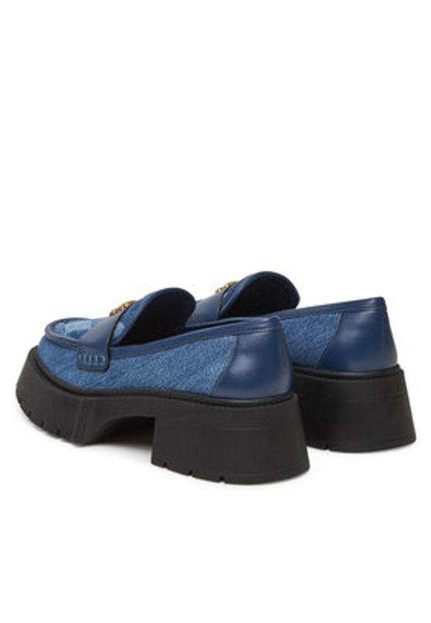 Coach Loafersy Leah CAR48 Niebieski. Kolor: niebieski. Materiał: materiał