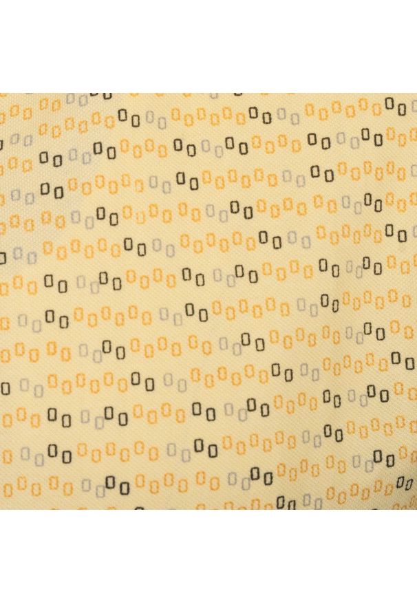 Koszulka Polo - Męska - Pako Jeans - Żółta w Drobny Wzór. Okazja: na co dzień. Typ kołnierza: polo. Kolor: złoty, wielokolorowy, żółty. Materiał: bawełna. Styl: casual