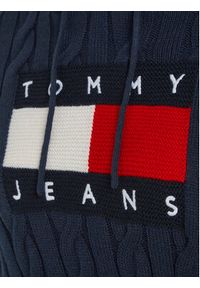 Tommy Jeans Sweter Center Flag DW0DW16528 Granatowy Regular Fit. Kolor: niebieski. Materiał: syntetyk #6
