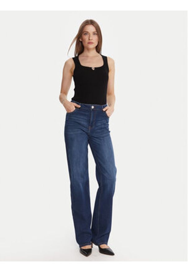 Fracomina Jeansy FP25WV8050D46002 Niebieski Straight Fit. Kolor: niebieski