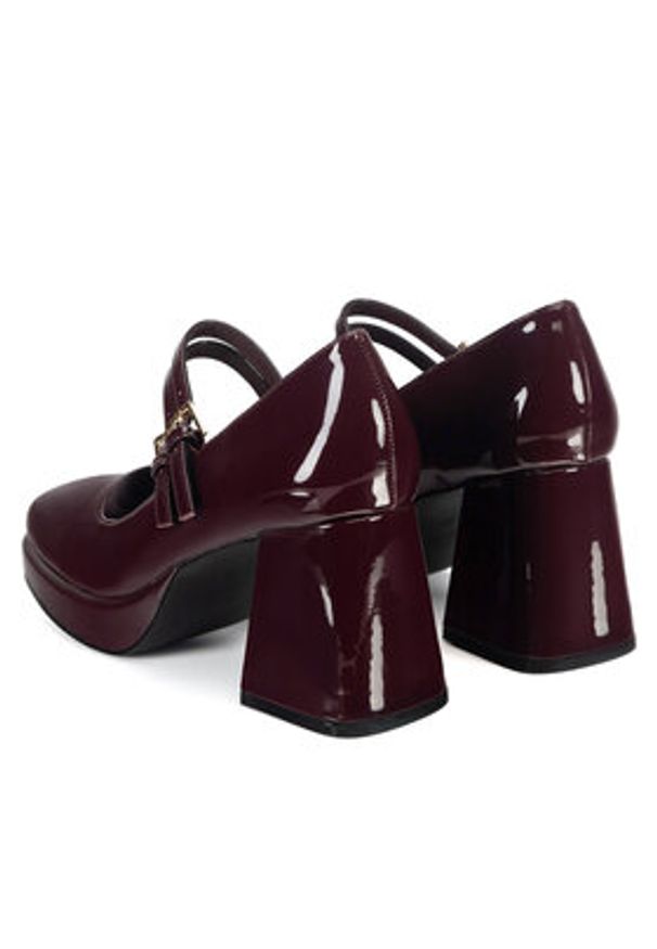 Jenny Fairy Czółenka JY230928 Bordowy. Kolor: czerwony. Materiał: syntetyk