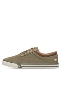 Mustang Trampki 4072-315 Khaki. Kolor: brązowy. Materiał: materiał #4