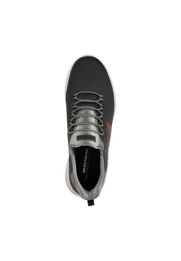 skechers - Buty do chodzenia męskie Skechers Dynamight. Kolor: zielony. Materiał: poliester, materiał. Sport: turystyka piesza