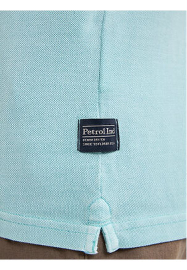 Petrol Industries Polo M-1050-POL910 Niebieski Regular Fit. Typ kołnierza: polo. Kolor: niebieski. Materiał: bawełna