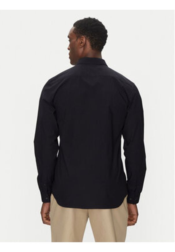 Lacoste Koszula CH5620 Granatowy Slim Fit. Kolor: niebieski. Materiał: bawełna