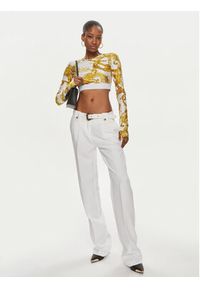 Versace Jeans Couture Spodnie materiałowe 76HAA111 Biały Slim Fit. Kolor: biały. Materiał: syntetyk #4