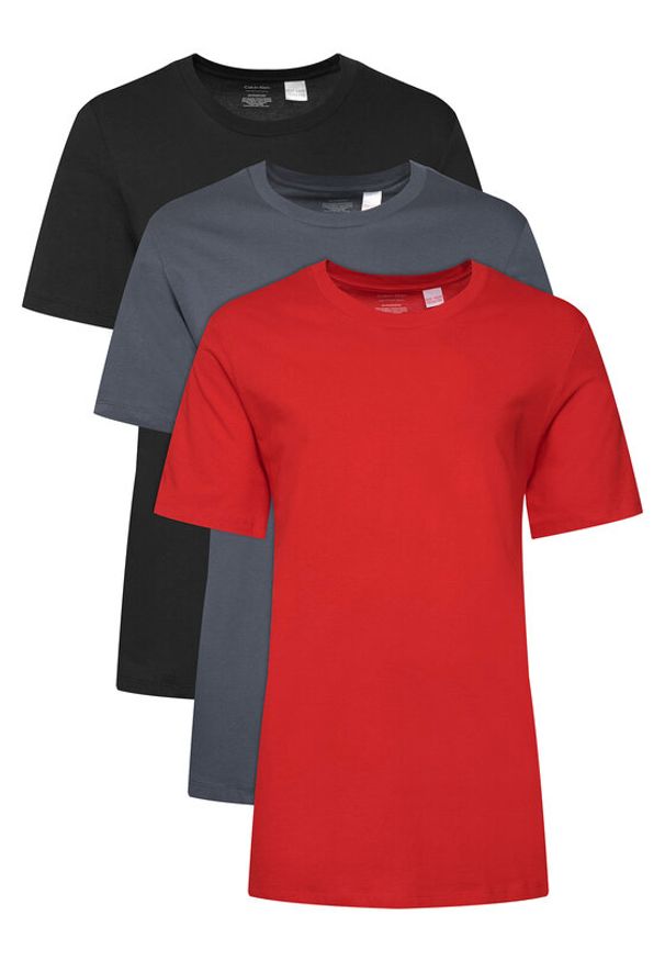 Calvin Klein Underwear Komplet t-shirtów LV00NB4051 Kolorowy Regular Fit. Materiał: bawełna. Wzór: kolorowy