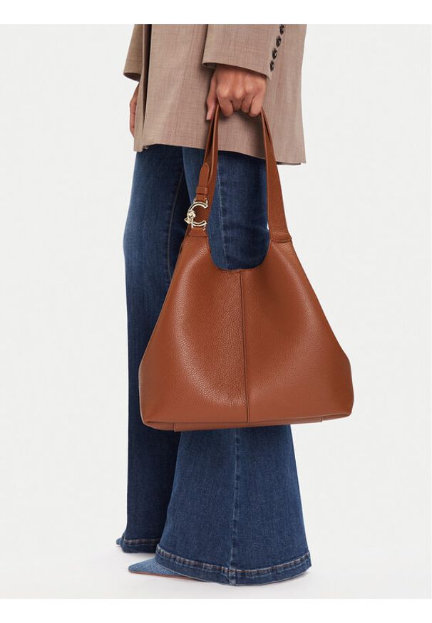 Coccinelle Torebka Hand Grained L E1 SHA 11 02 01 Brązowy. Kolor: brązowy. Materiał: skórzane