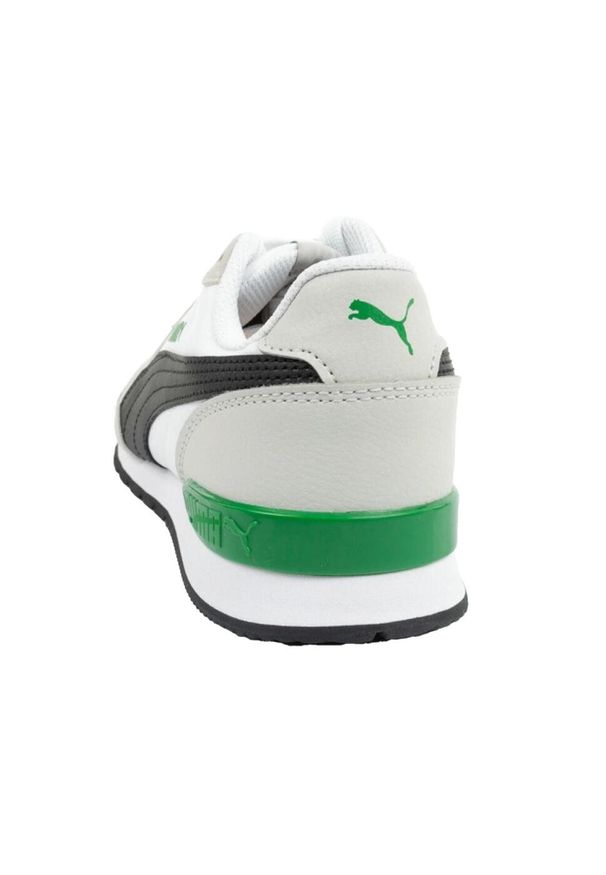 Puma - Męskie Skórzane Buty Sportowe ST Runner V2 NL. Kolor: czarny, wielokolorowy. Materiał: skóra. Sport: turystyka piesza