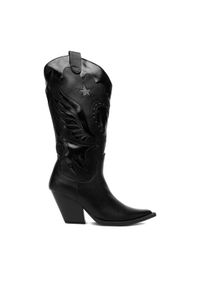DeeZee Kowbojki W3LH170101 Czarny. Kolor: czarny. Materiał: syntetyk, materiał #1